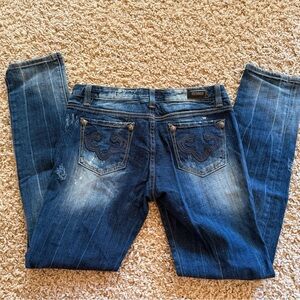 Rerock For Express Dark Blue Jeans Size 10